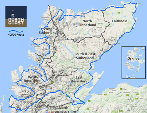 salmonquest map of northern highlands watersheds